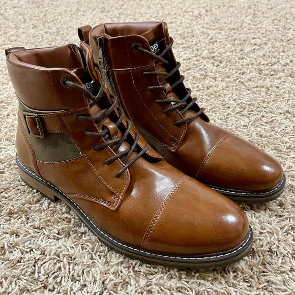 Madden By Steve Madden Men’s Lace-Up Combat Boots Brown, Size 13 (New) main image 6